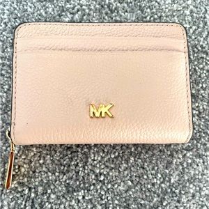 Michaels Kors MK Compact Leather Zip Around Wallet